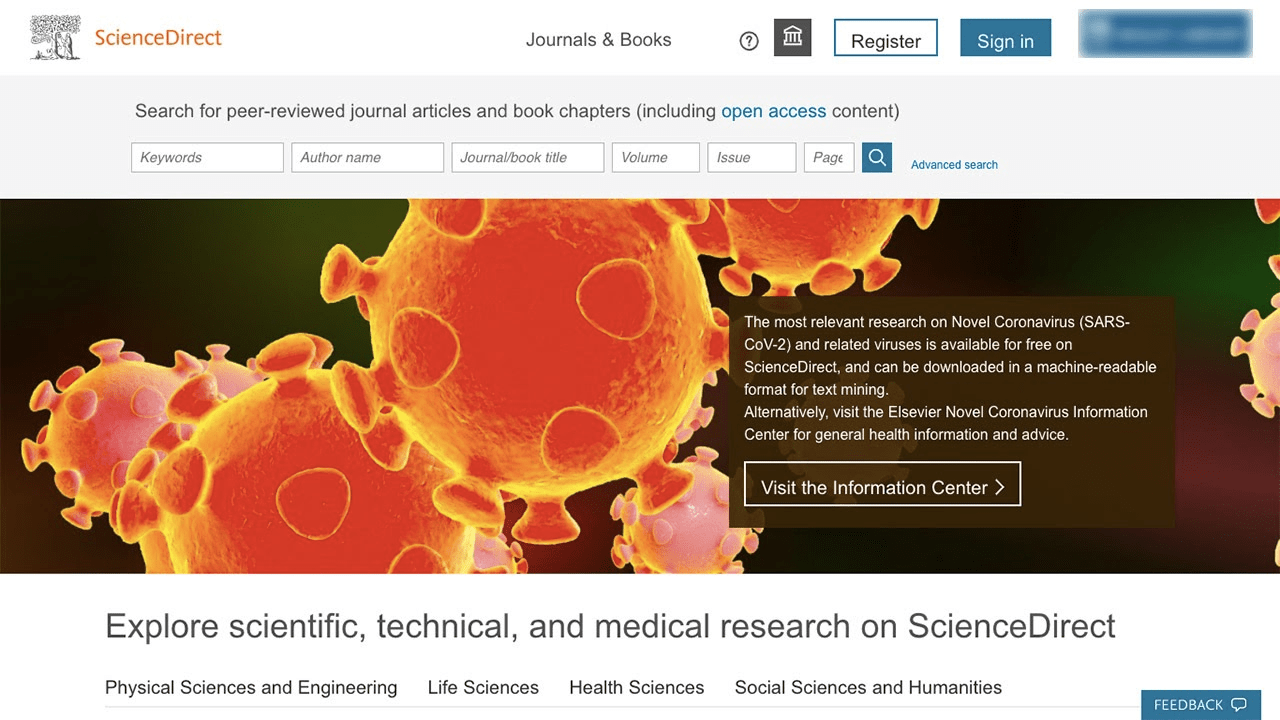 Sciencedirect Background Niche Academy